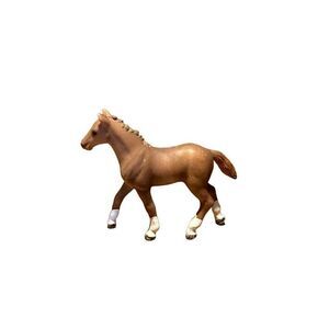 Schleich Hanoverian Horse Foal Brown Plastic Animal Figure Barn Farm Life 2012